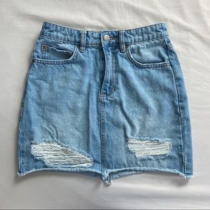 Billabong high waisted denim skirt
